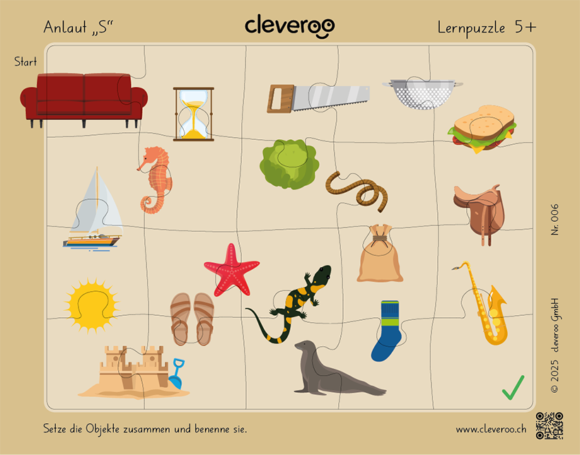 Lernpuzzle 06: "Anlaut S"