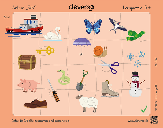Lernpuzzle 07: "Anlaut Sch"