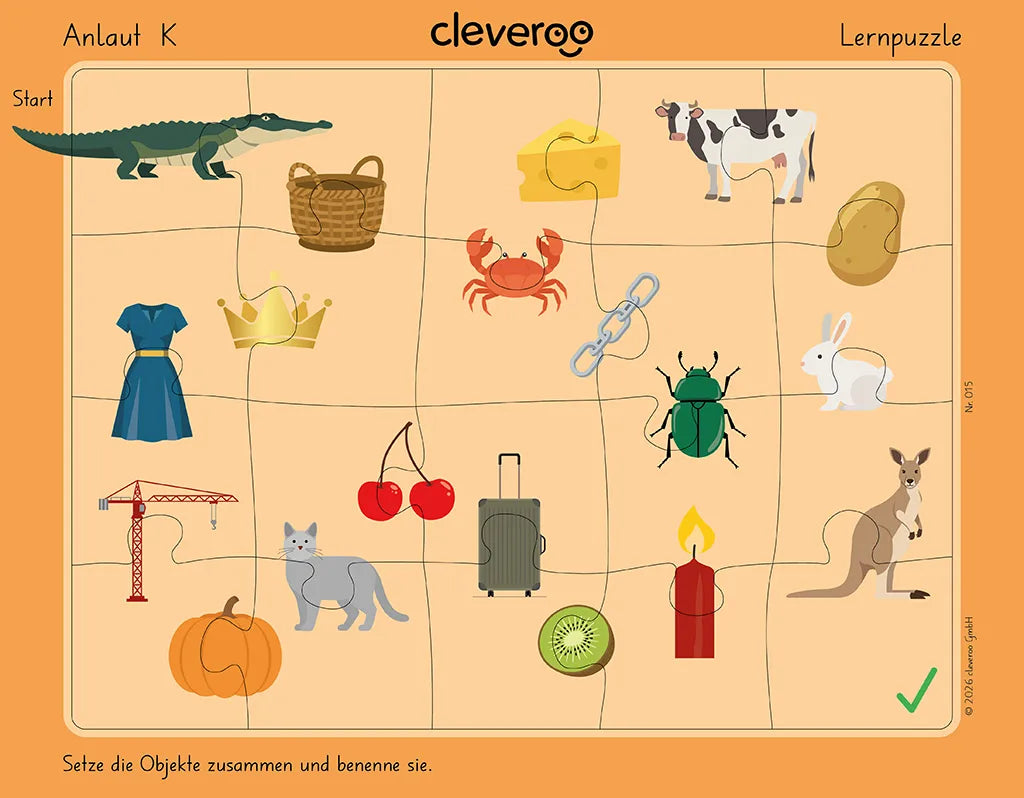 Lernpuzzle "Anlaut K"