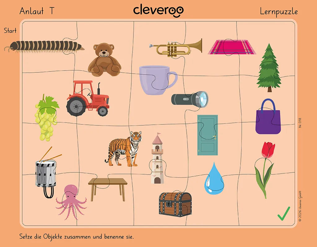 Lernpuzzle "Anlaut T"
