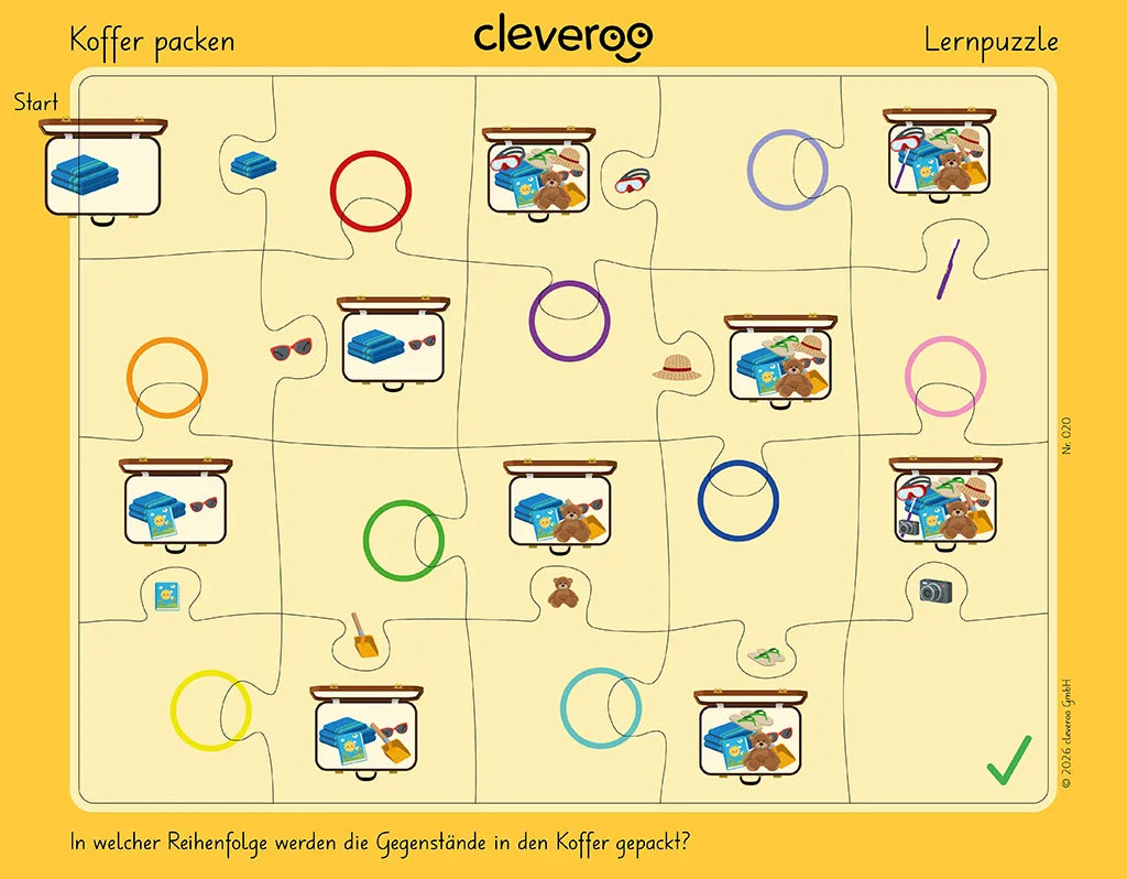 Lernpuzzle "Koffer packen"