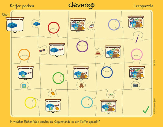 Lernpuzzle "Koffer packen"