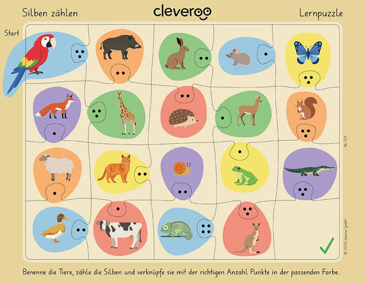 Lernpuzzle "Silben zählen"