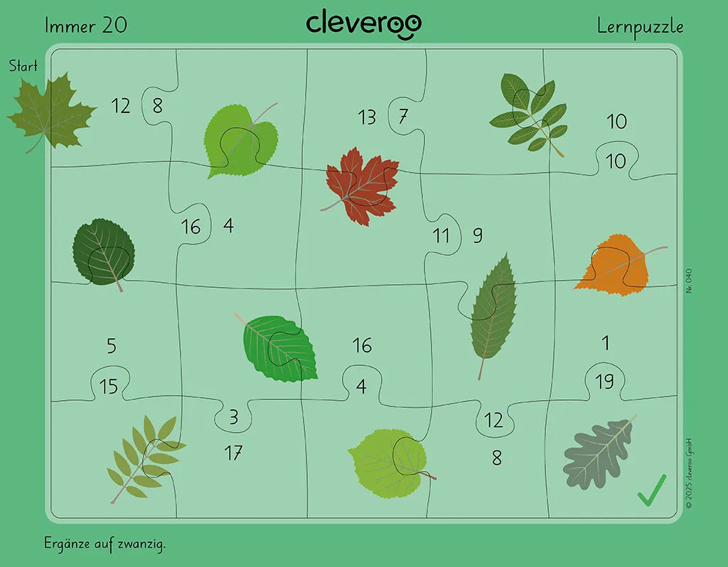 Lernpuzzle "Immer 20"